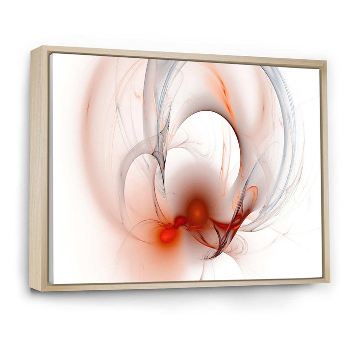 Red Fractal Galactic Nebula - Modern Canvas Wall Art