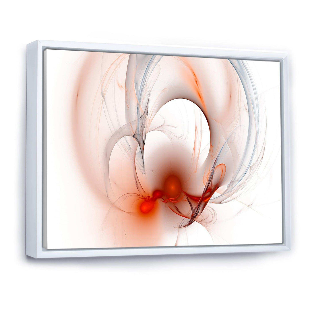 Red Fractal Galactic Nebula - Modern Canvas Wall Art