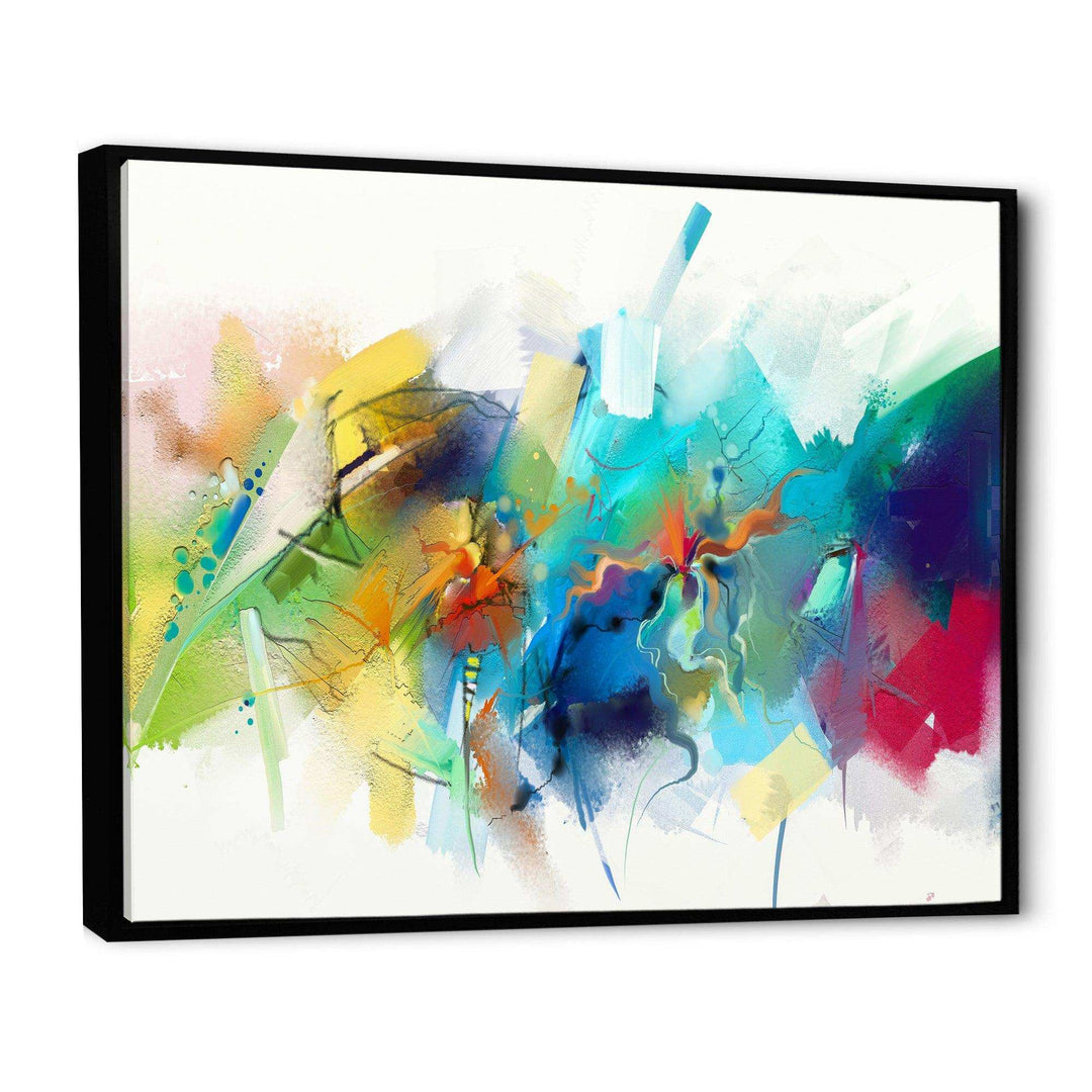 Brush Stroke Colorful Oil Painting - Modern Bedroom Wall Art