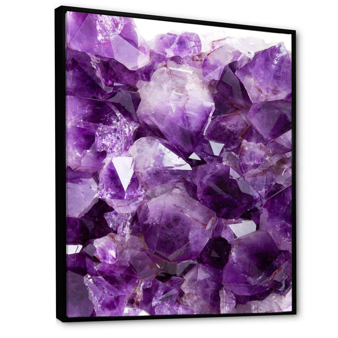 Purple Amethyst - Modern Canvas Wall Art