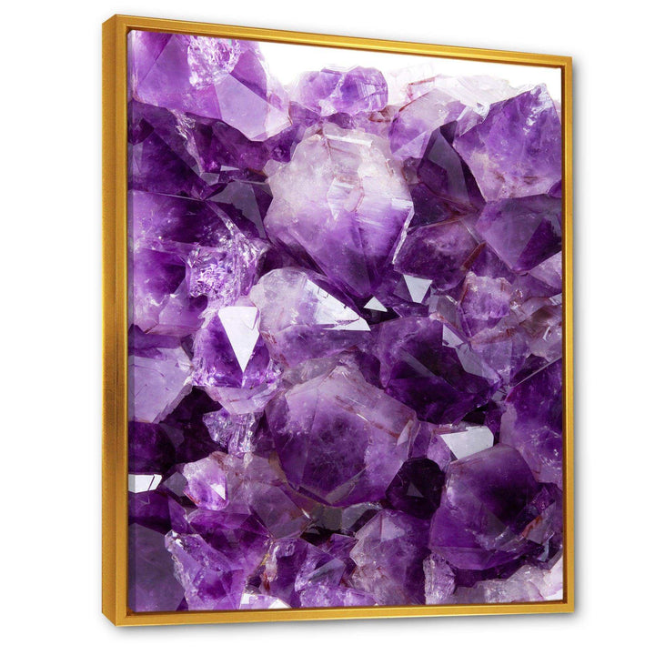 Purple Amethyst - Modern Canvas Wall Art