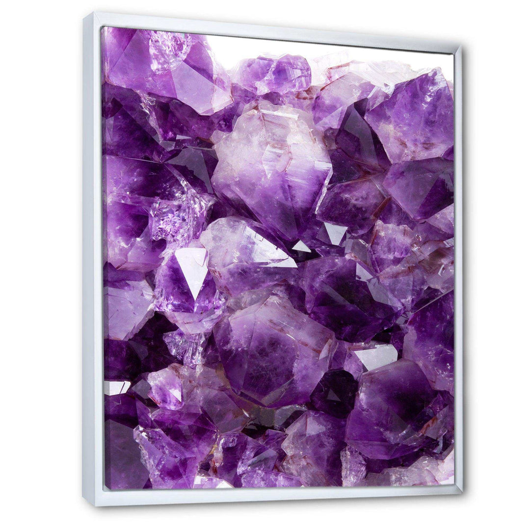 Purple Amethyst - Modern Canvas Wall Art