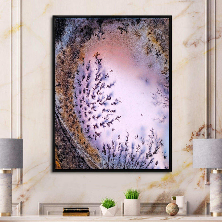 Crystal Dendrite macro - Modern Bedroom Wall Art