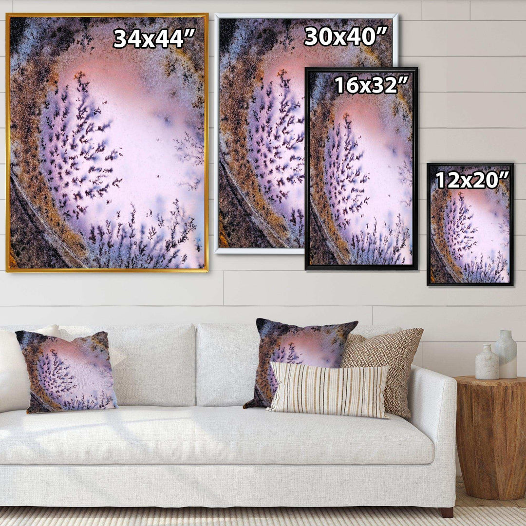 Crystal Dendrite macro - Modern Bedroom Wall Art