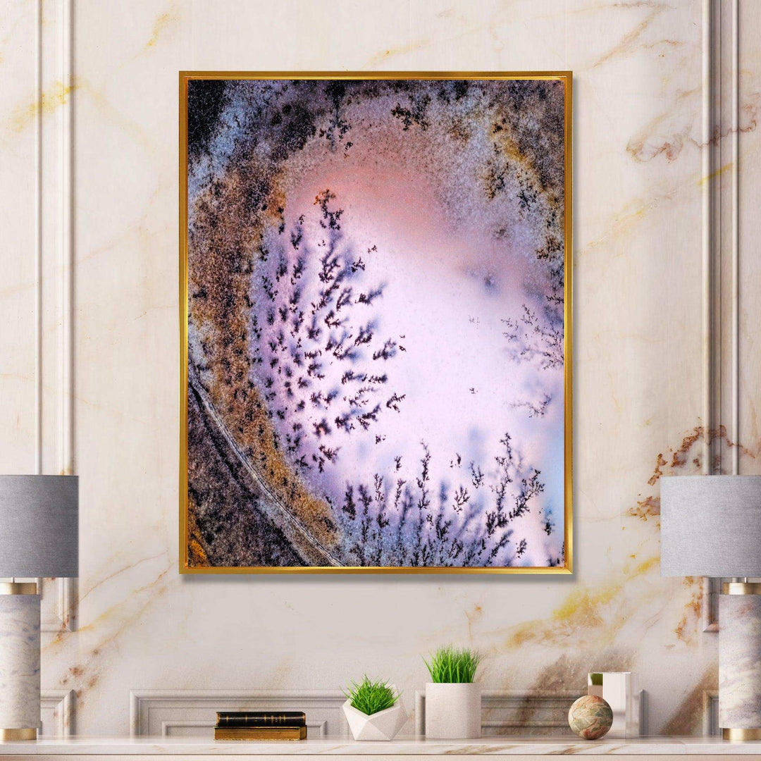 Crystal Dendrite macro - Modern Bedroom Wall Art