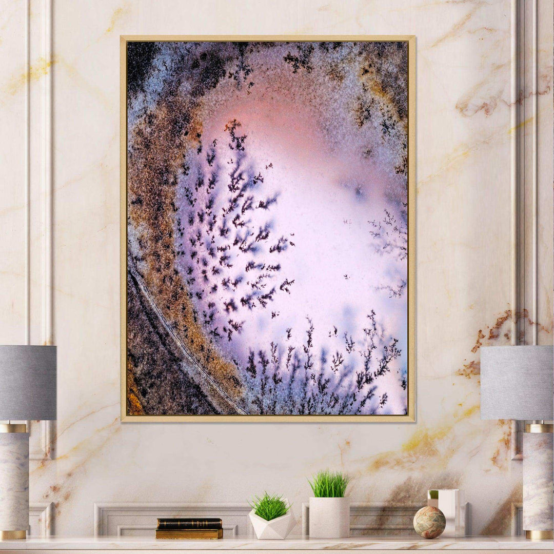 Crystal Dendrite macro - Modern Bedroom Wall Art