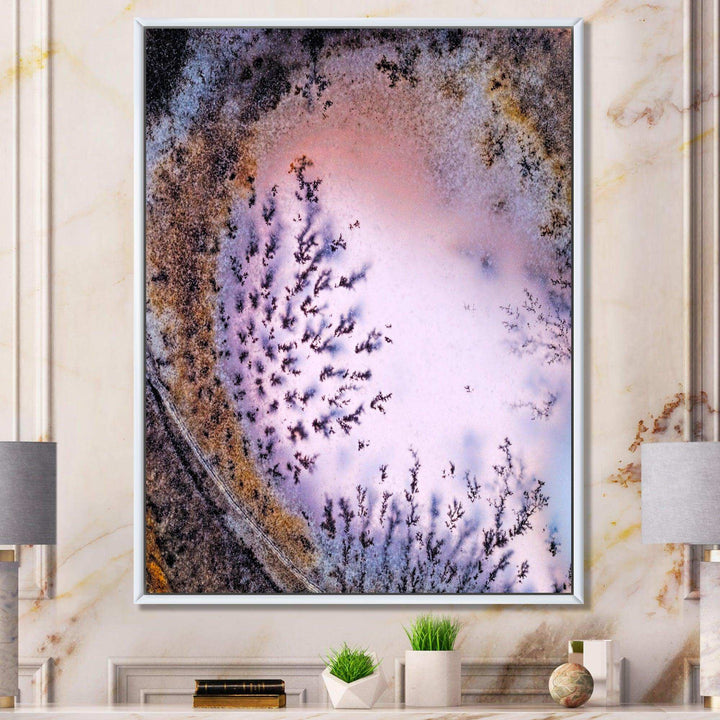 Crystal Dendrite macro - Modern Bedroom Wall Art