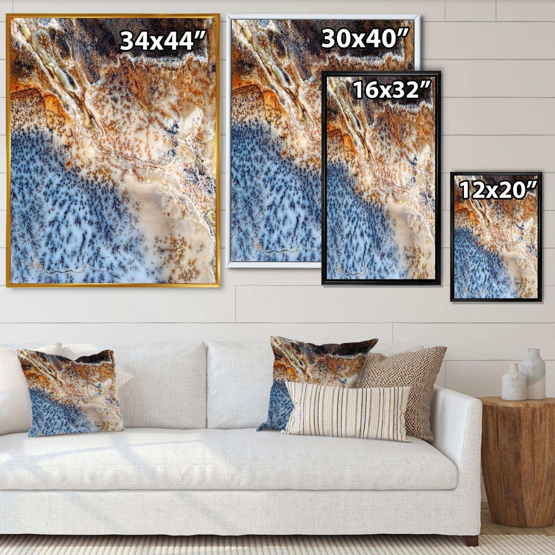Moss Agate spotted - Modern Canvas Wall Art