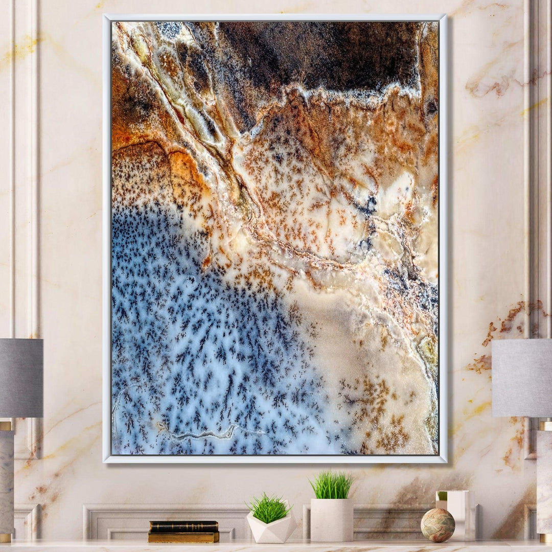 Moss Agate spotted - Modern Canvas Wall Art