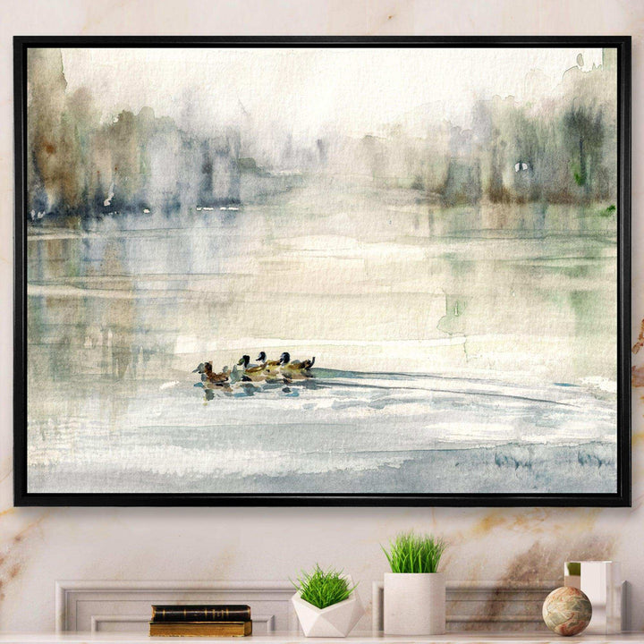 Ducks in Pond
