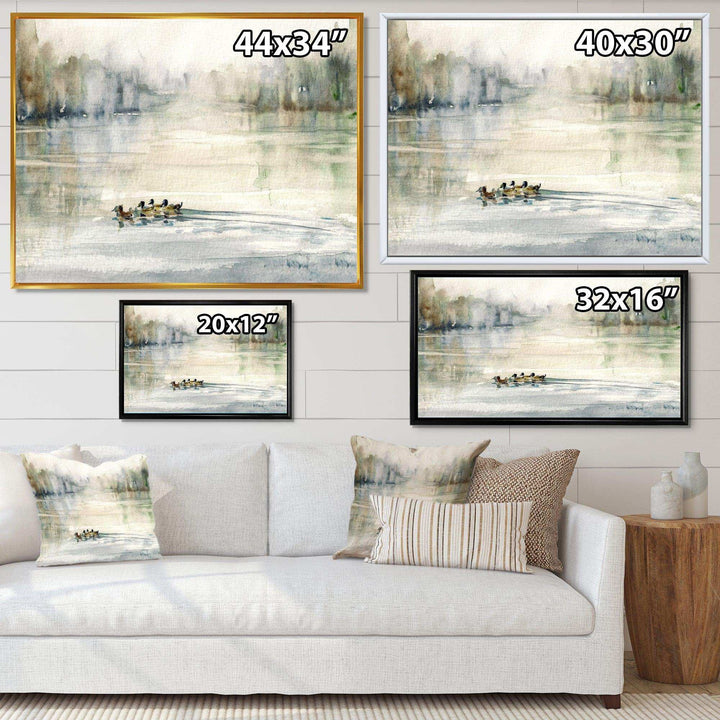 Ducks in Pond