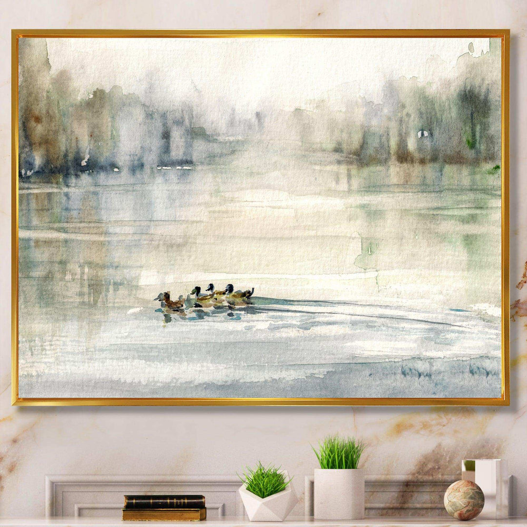 Ducks in Pond