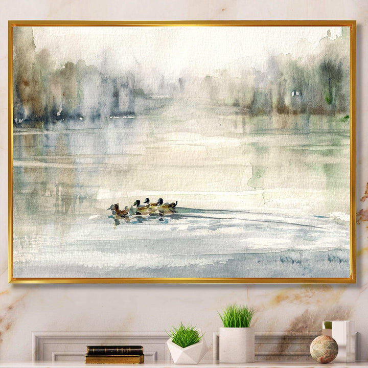 Ducks in Pond