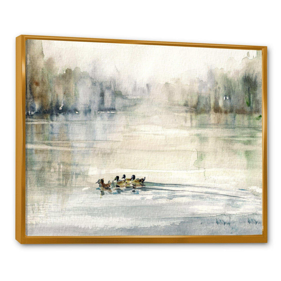 Ducks in Pond