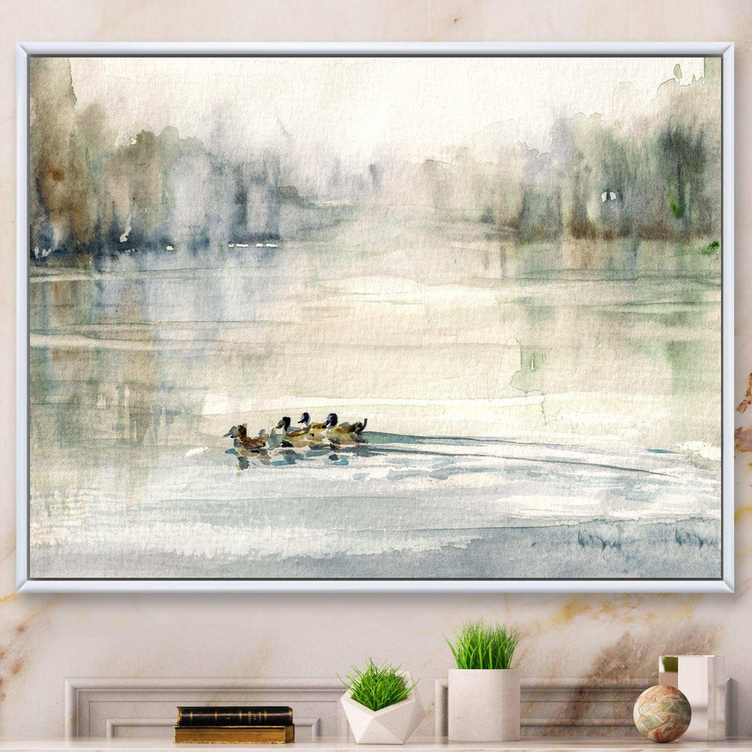 Ducks in Pond