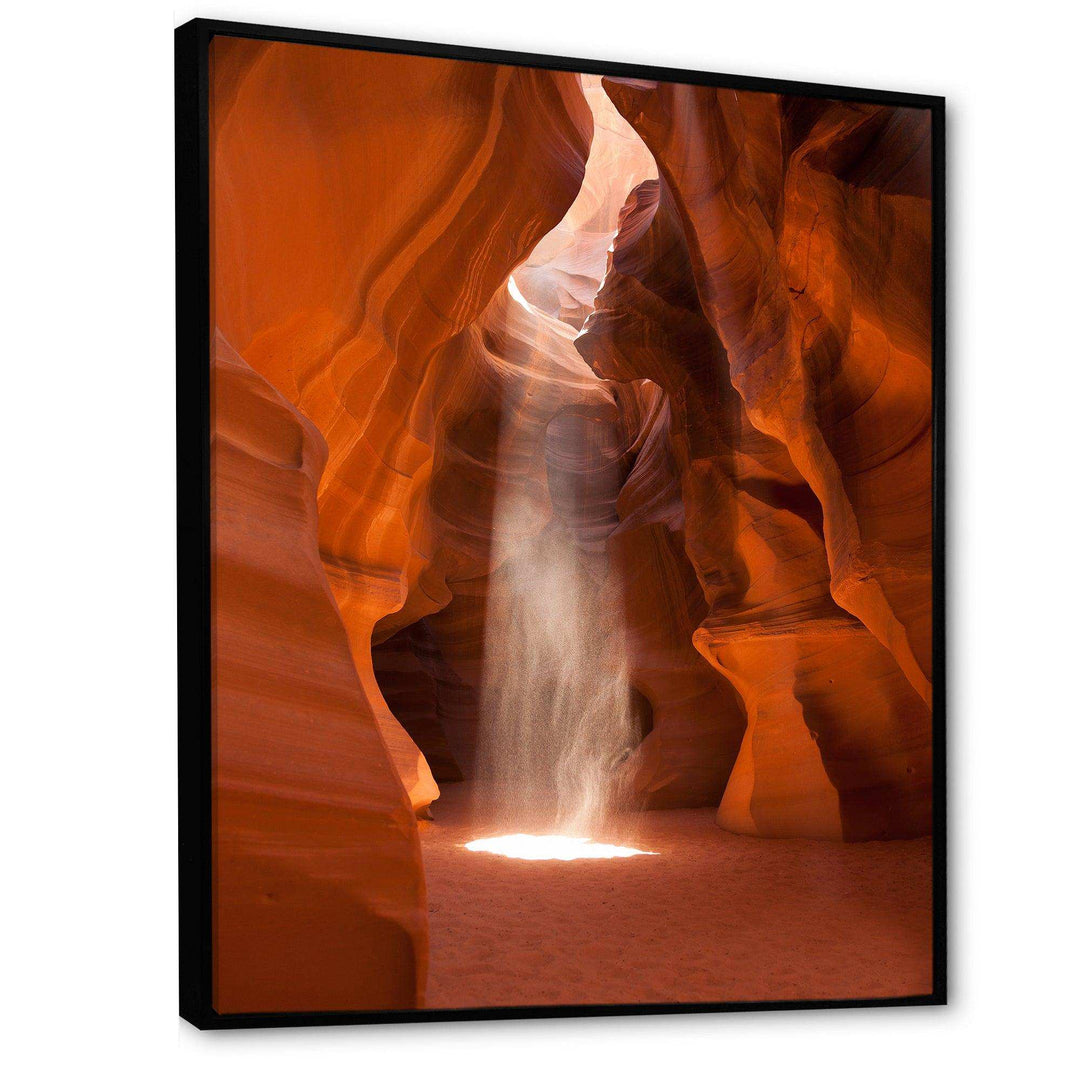Light beam in Antelope Canyon in Arizona
