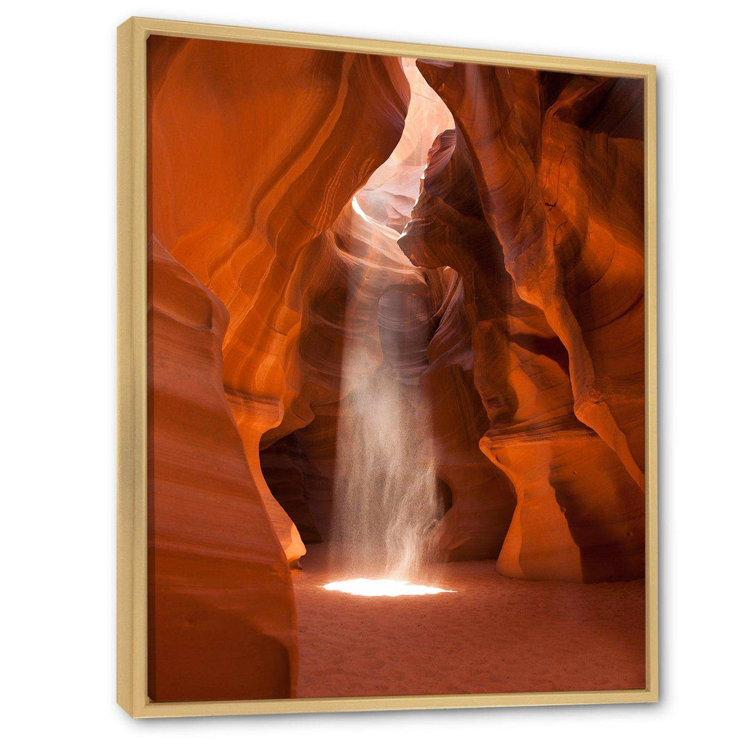 Light beam in Antelope Canyon in Arizona
