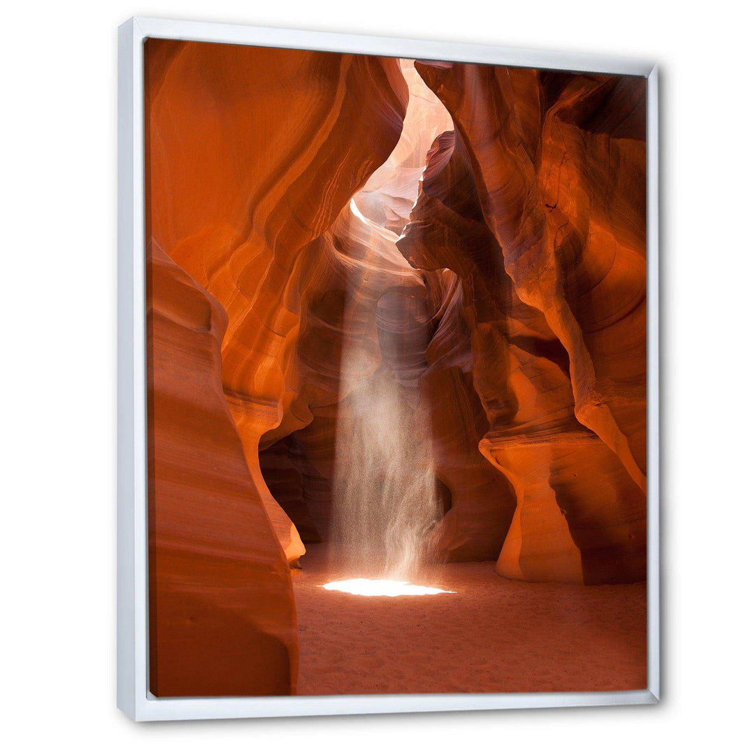 Light beam in Antelope Canyon in Arizona