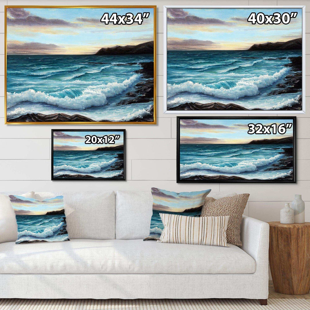 Ocean Waves at Seashore