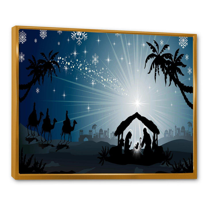 Christmas Nativity Scene with Three Wise Men