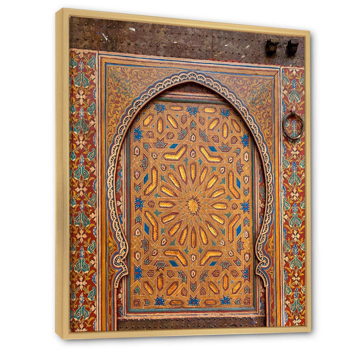 Ancient Door Painting Morroco - Traditional Wall Art Prints