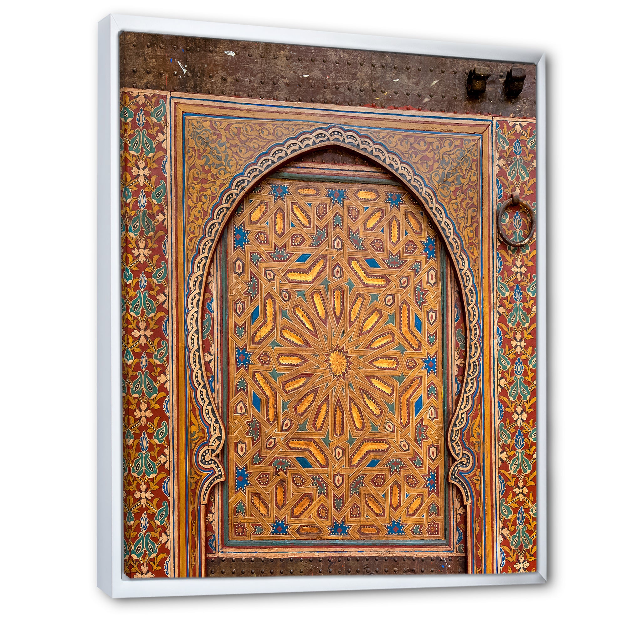 Ancient Door Painting Morroco