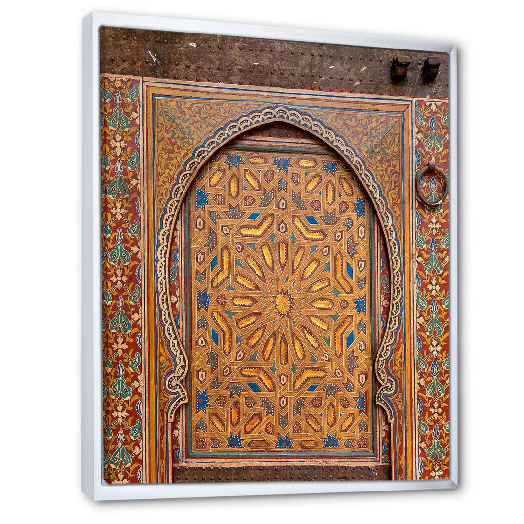 Ancient Door Painting Morroco - Traditional Wall Art Prints