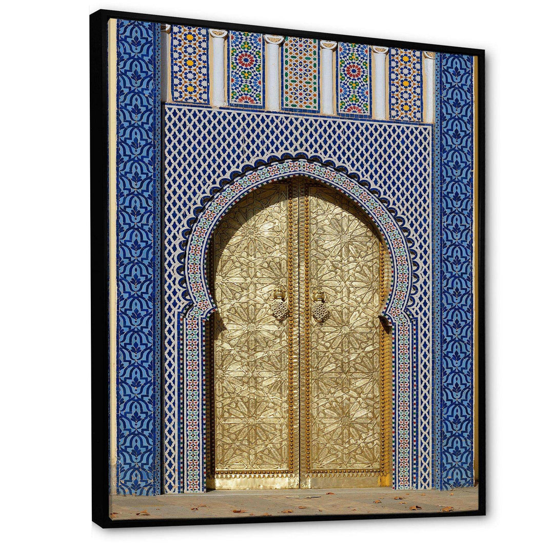 Morroco Palace Golden Doors - Traditional Wall Art Prints