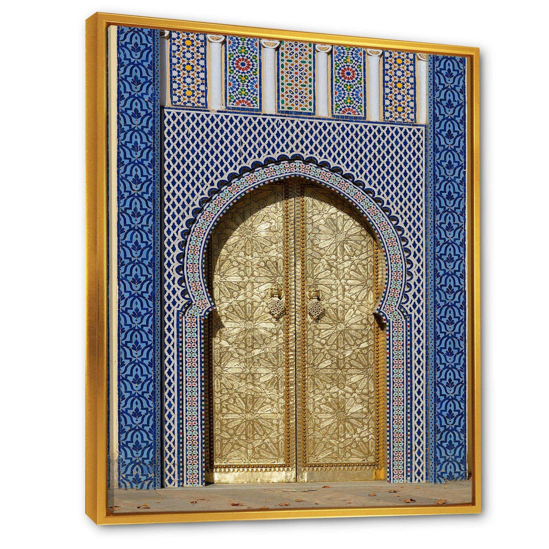 Morroco Palace Golden Doors - Traditional Wall Art Prints