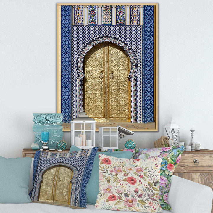 Morroco Palace Golden Doors - Traditional Wall Art Prints