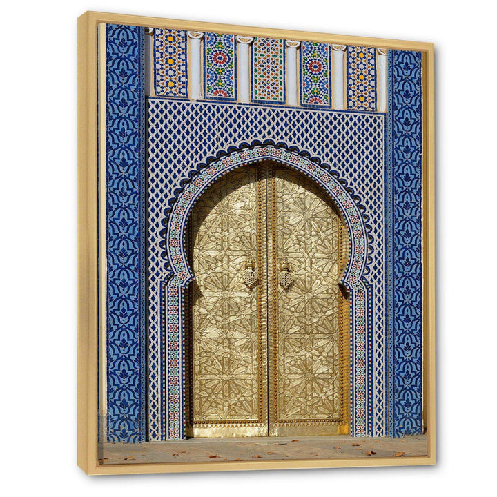 Morroco Palace Golden Doors - Traditional Wall Art Prints