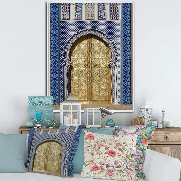 Morroco Palace Golden Doors - Traditional Wall Art Prints