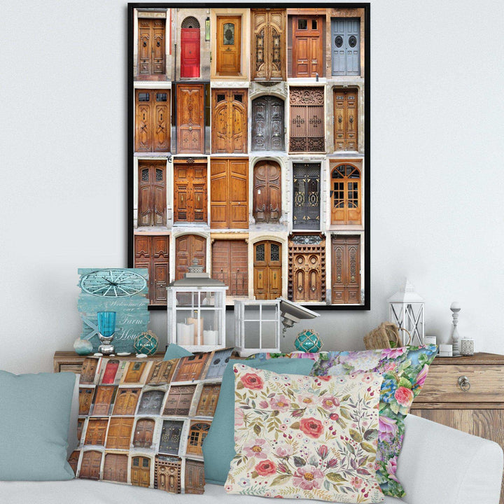 Art Nouveau Doors - Vintage Living Room Wall Decor