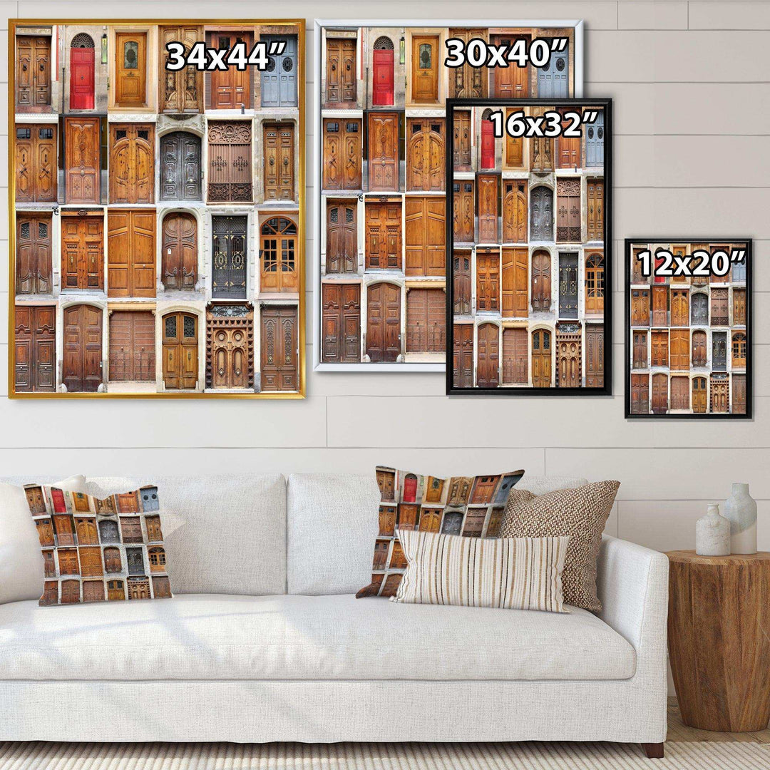 Art Nouveau Doors - Vintage Living Room Wall Decor