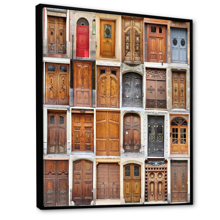 Art Nouveau Doors - Vintage Living Room Wall Decor