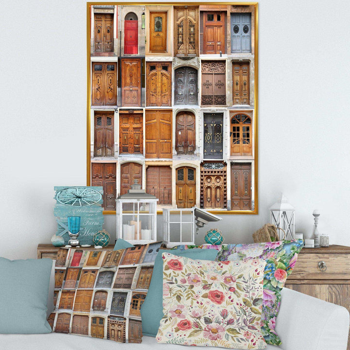 Art Nouveau Doors - Vintage Living Room Wall Decor