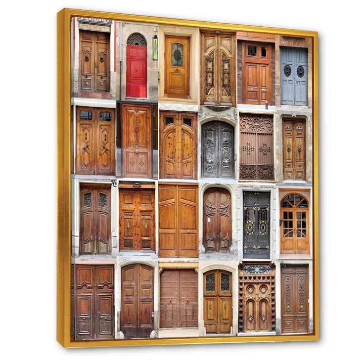 Art Nouveau Doors - Vintage Living Room Wall Decor