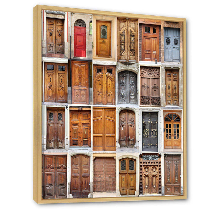 Art Nouveau Doors - Vintage Living Room Wall Decor