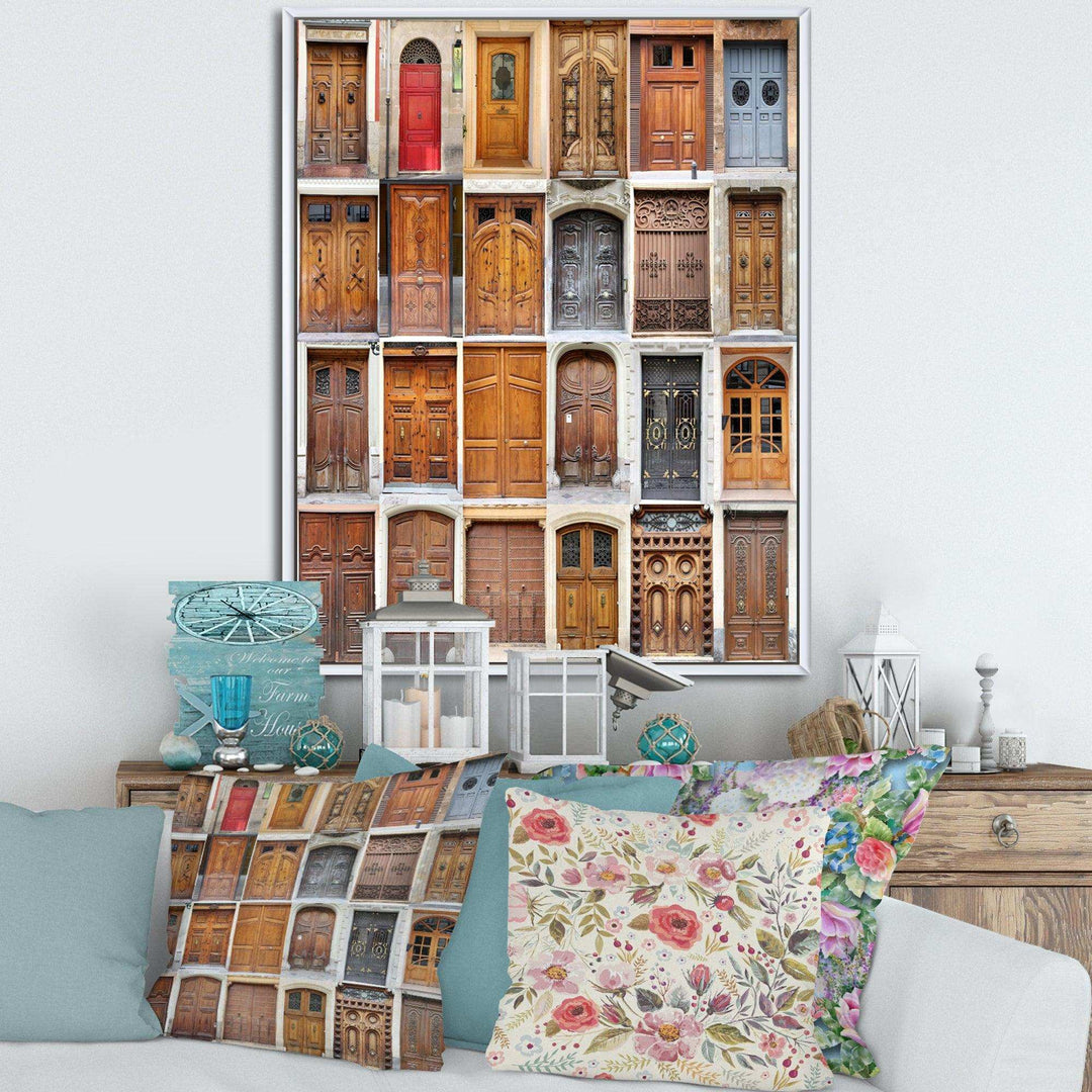 Art Nouveau Doors - Vintage Living Room Wall Decor