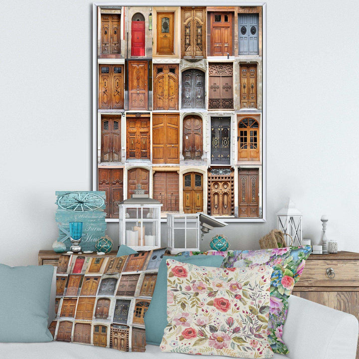 Art Nouveau Doors - Vintage Living Room Wall Decor