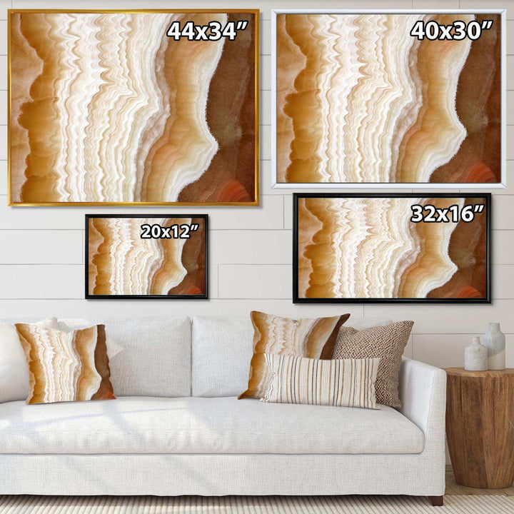 Marbled Stone Layers - Traditional Living Room Wall Decor