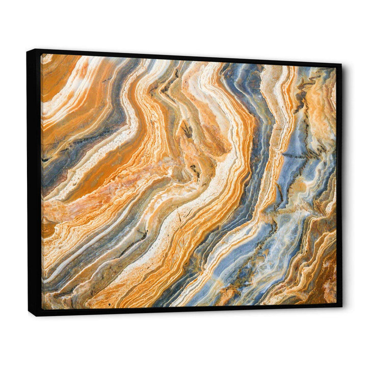 Segment Layers of Marbled Rock - Traditional Bedroom Wall Art
