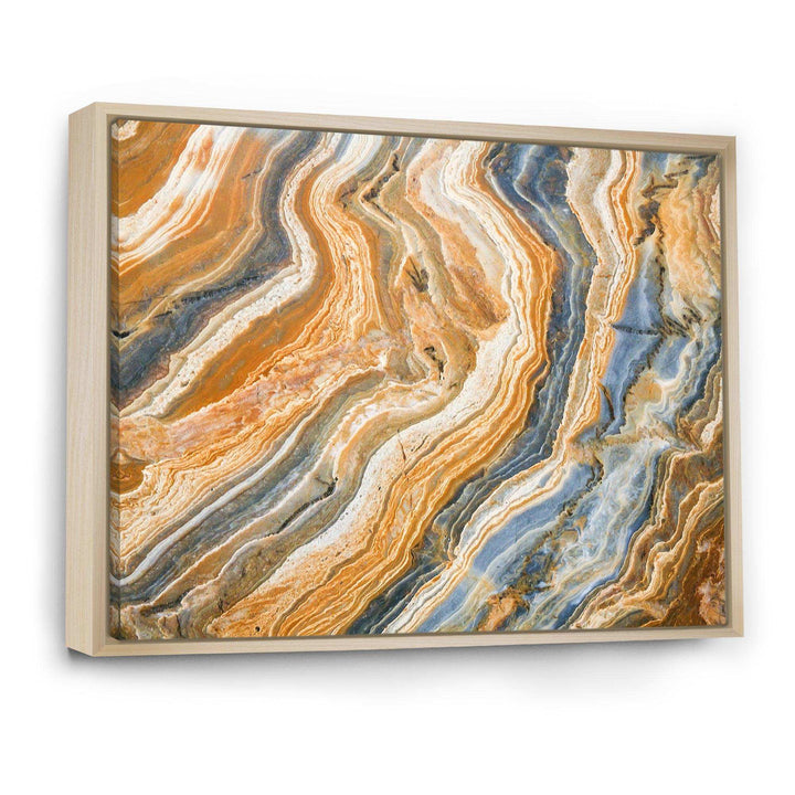 Segment Layers of Marbled Rock - Traditional Bedroom Wall Art