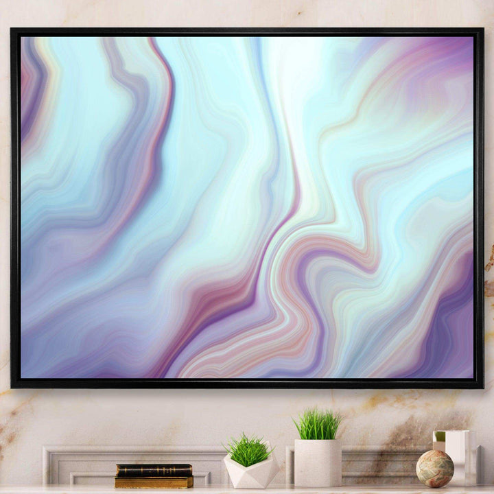 Marbled Liquid Agate Colours - Modern Bedroom Wall Art