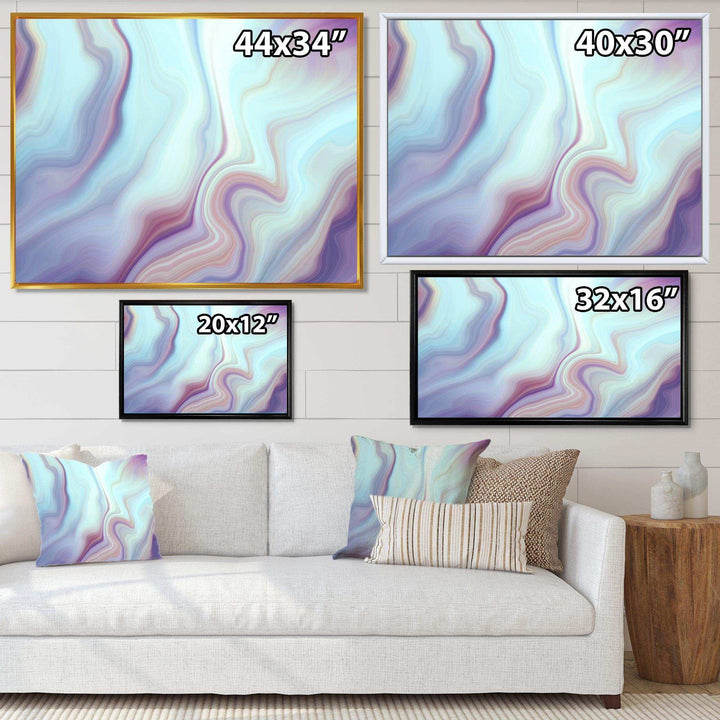 Marbled Liquid Agate Colours - Modern Bedroom Wall Art