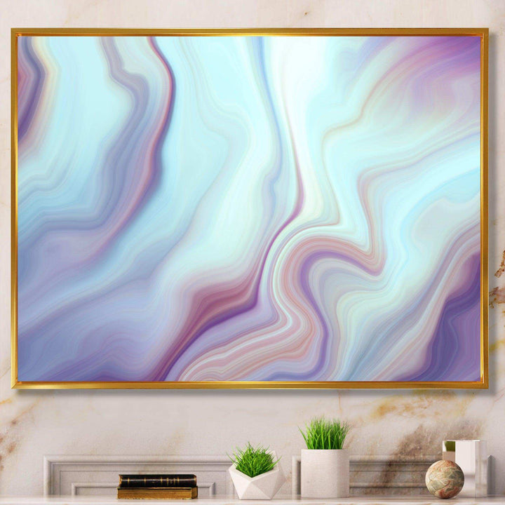 Marbled Liquid Agate Colours - Modern Bedroom Wall Art