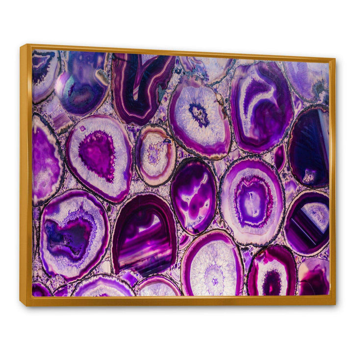 Violet Agate geode - Mid-Century Modern Wall Art Prints