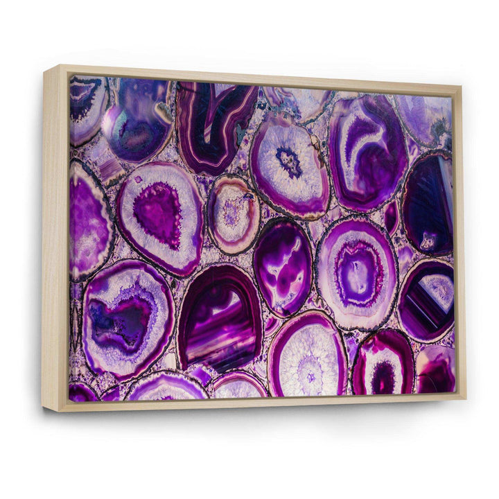 Violet Agate geode - Mid-Century Modern Wall Art Prints