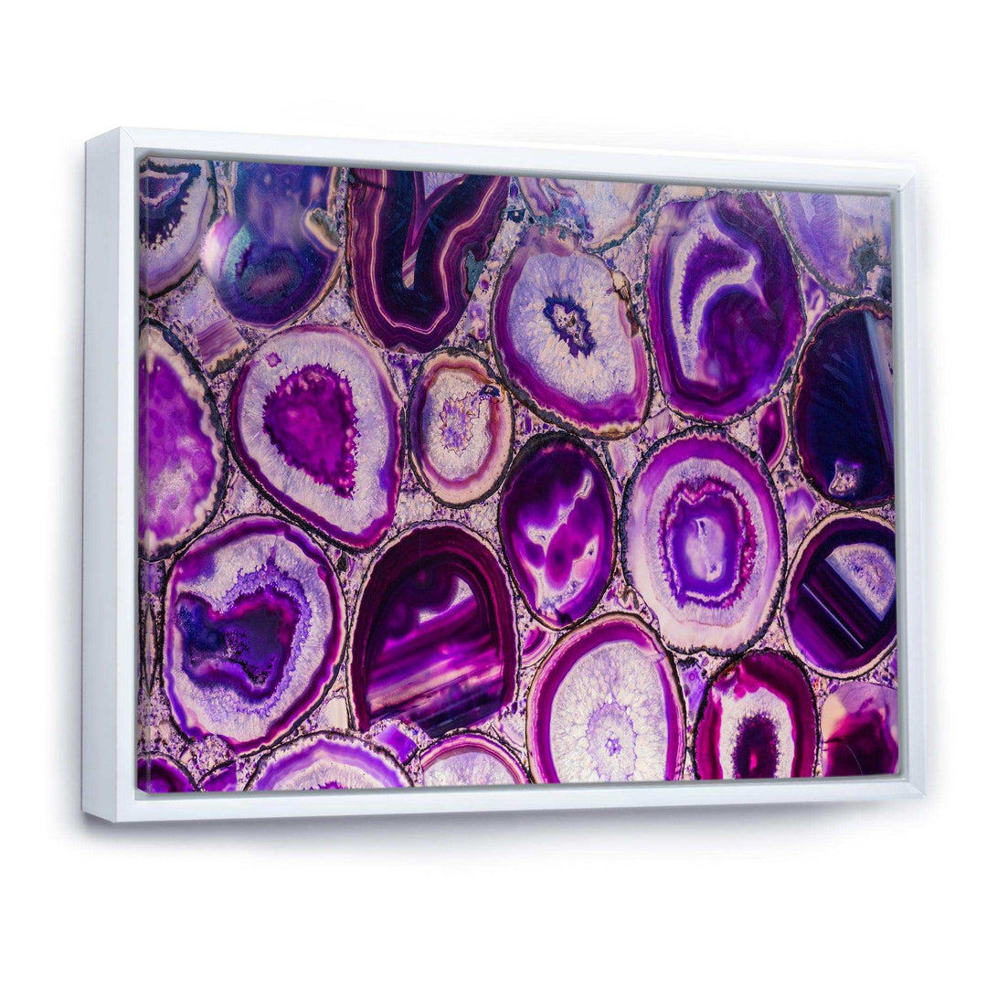 Violet Agate geode - Mid-Century Modern Wall Art Prints