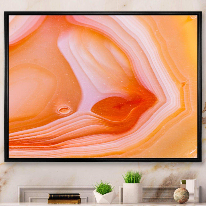 Mineral Orange Agate - Mid-Century Modern Wall Art Prints